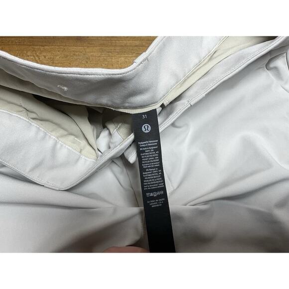 Lululemon Men’s Classic Fit Cream Performance ABC Pants Size 31x28 - Picture 5 of 11